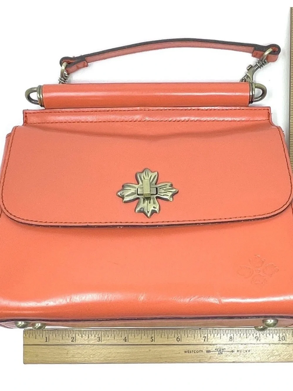 Patricia Nash Purse Cecile Top-Handle Leather Satchel w/Crossbody Strap